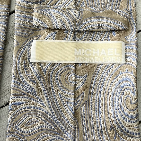 MICHAEL KORS Paisley Silk Necktie Tie - Picture 5 of 6